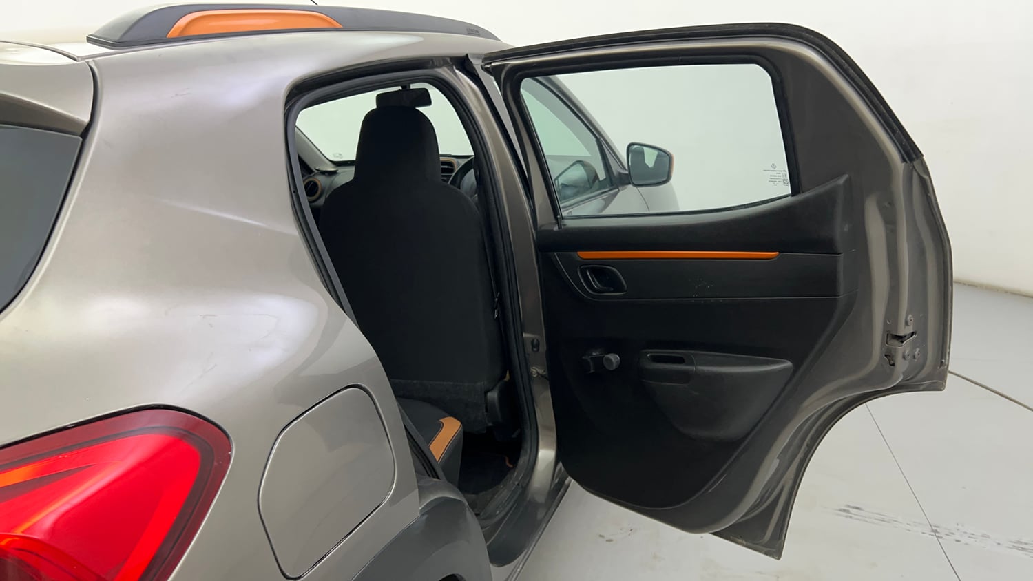 Used 2017 Renault Kwid CLIMBER 1.0 AMT Petrol Automatic interior RIGHT REAR DOOR OPEN VIEW