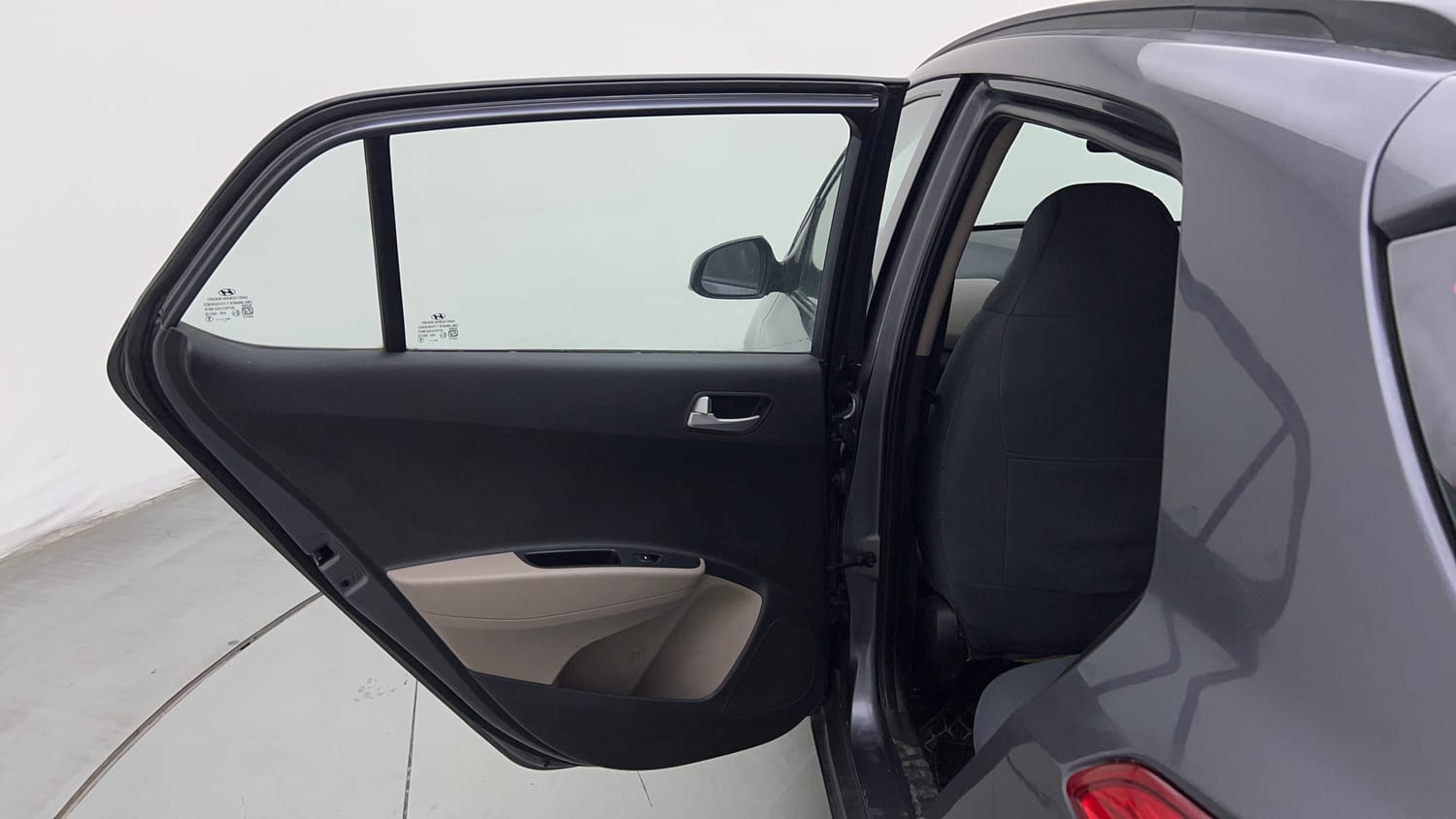 Used 2014 Hyundai Grand i10 Sportz 1.2 Kappa VTVT Petrol Manual interior LEFT REAR DOOR OPEN VIEW