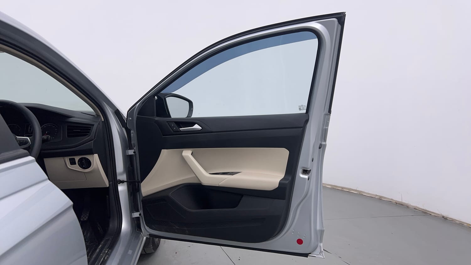 Used 2025 Volkswagen Virtus Comfortline 1.0 TSI MT Petrol Manual interior RIGHT FRONT DOOR OPEN VIEW