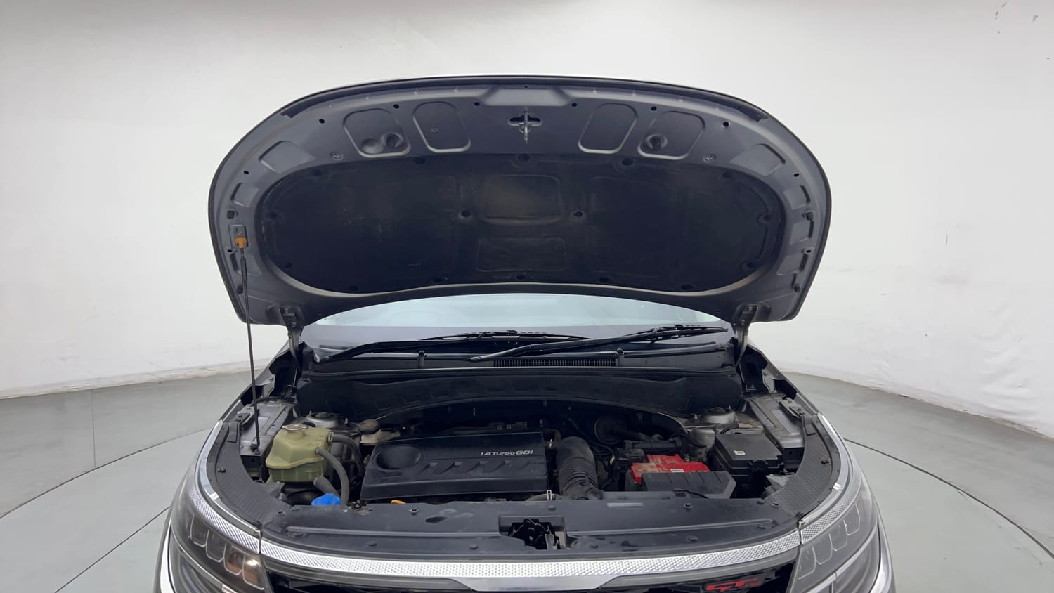 Used 2019 Kia Seltos GTX 1.4 Petrol Manual engine ENGINE & BONNET OPEN FRONT VIEW