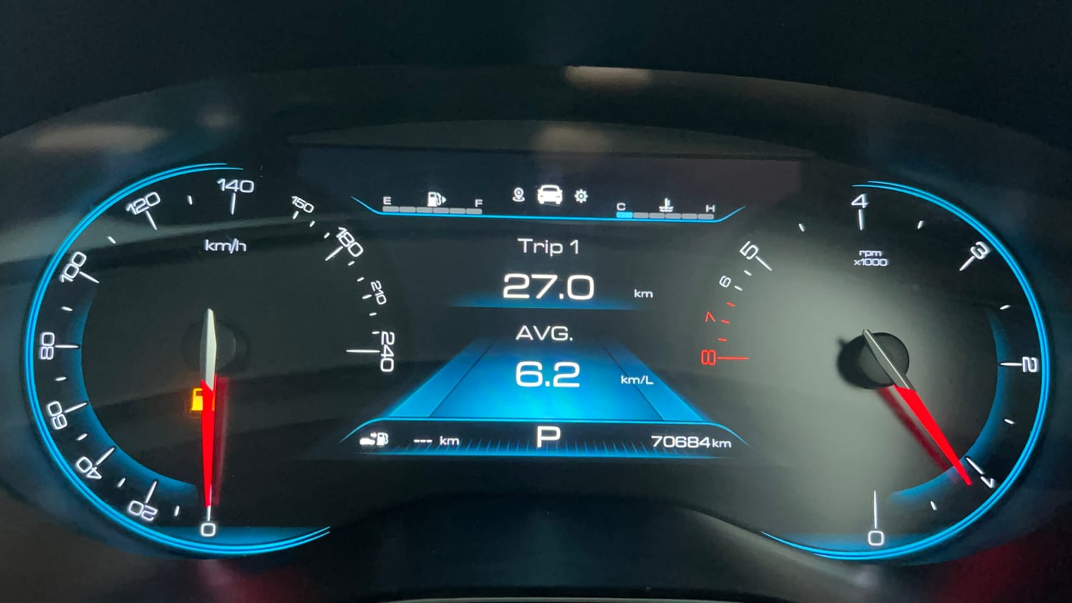 Used 2019 MG Motors Hector Sharp 1.5 DCT Petrol Petrol Automatic interior CLUSTERMETER VIEW