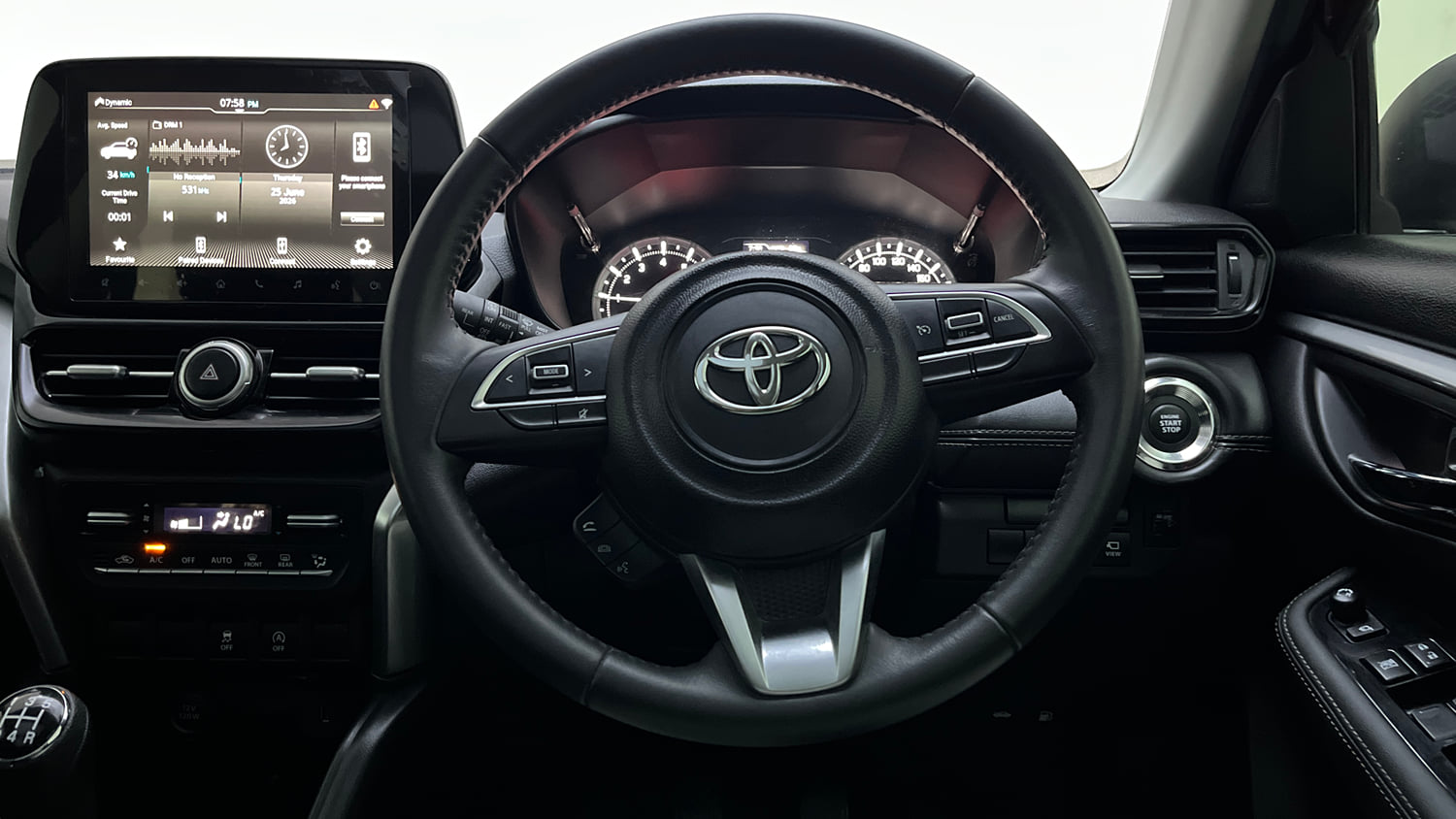 Used 2023 Toyota Urban Cruiser Hyryder V AWD NeoDrive Petrol Manual interior STEERING VIEW
