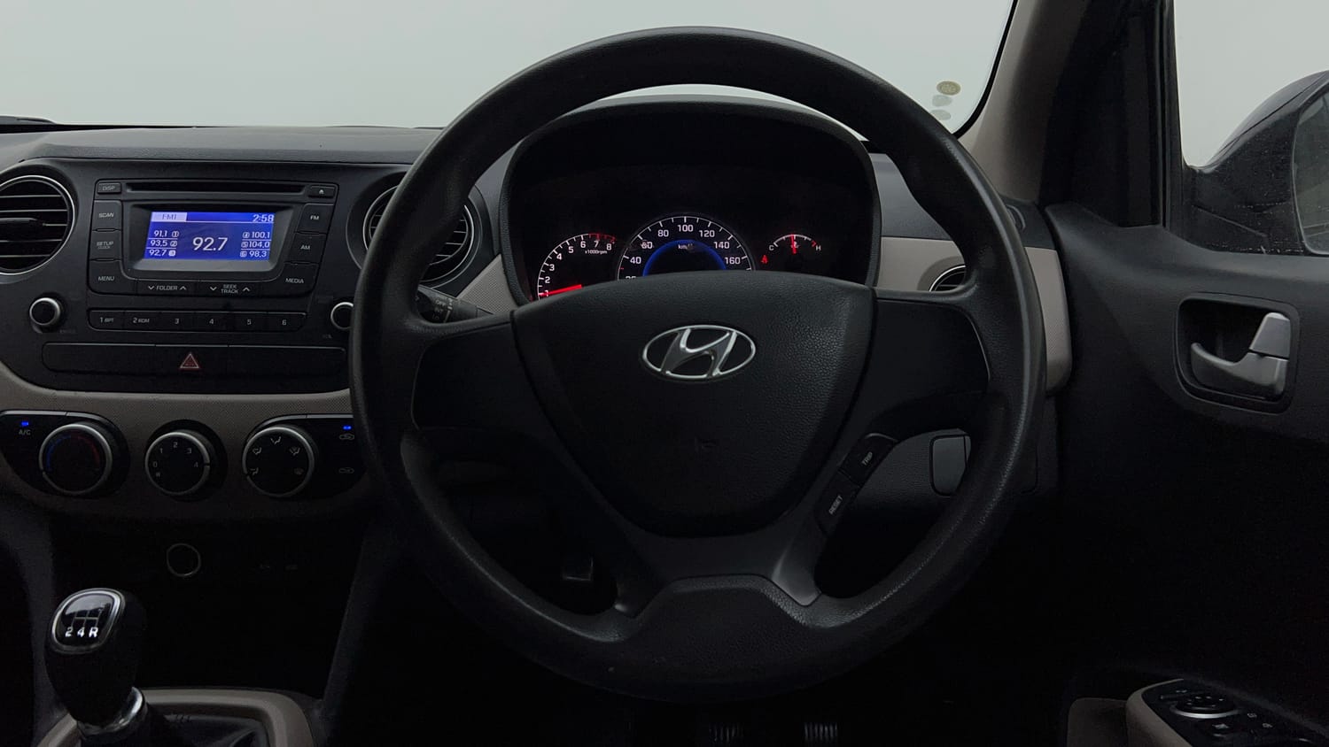 Used 2014 Hyundai Grand i10 Sportz 1.2 Kappa VTVT Petrol Manual interior STEERING VIEW