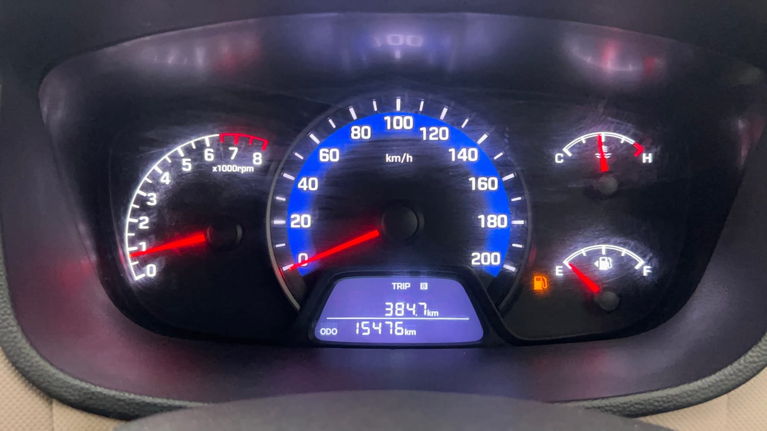 Used 2018 Hyundai Xcent SX Petrol Manual interior CLUSTERMETER VIEW