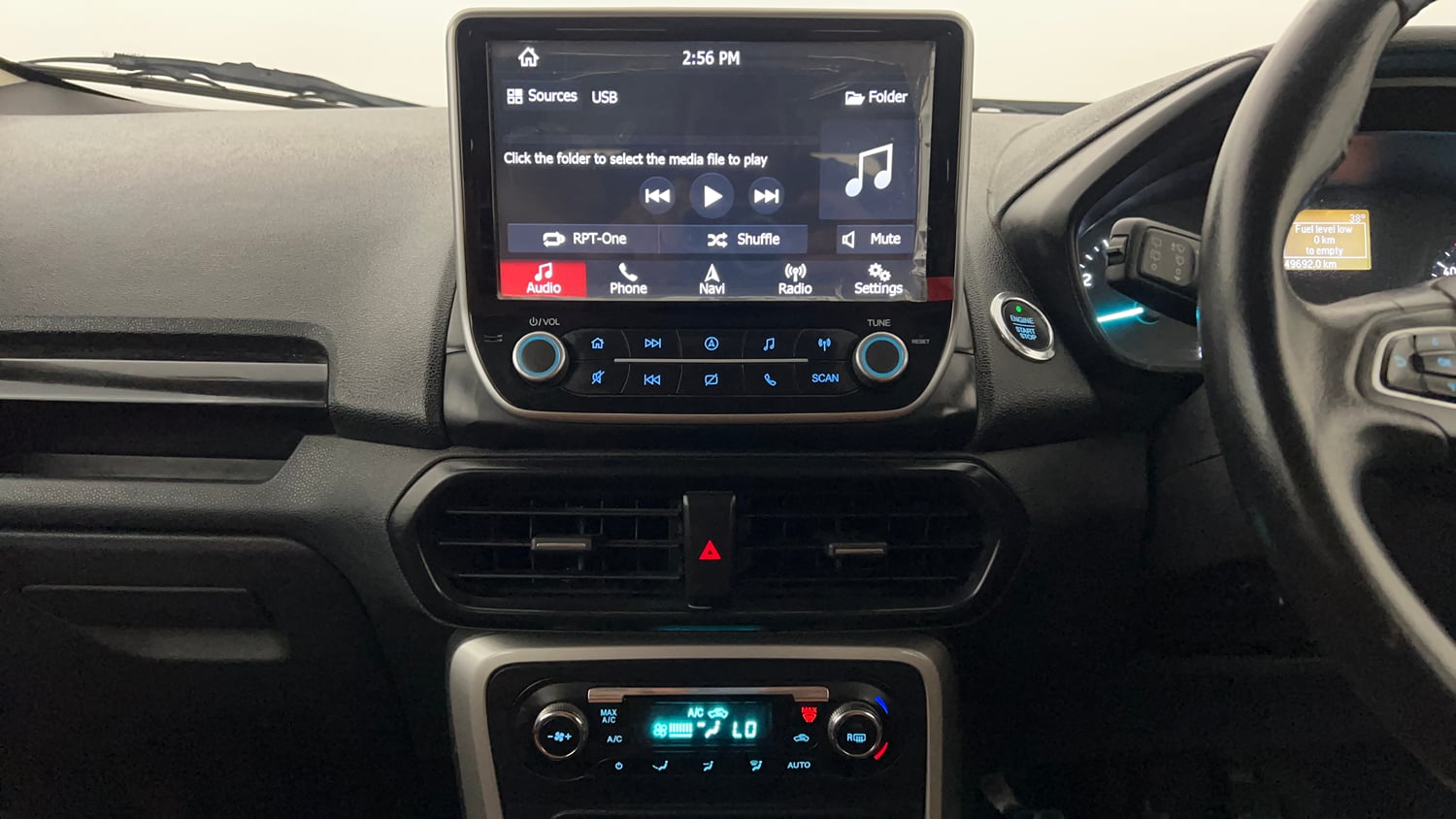 Used 2018 Ford EcoSport Titanium 1.5L Ti-VCT Petrol Manual interior MUSIC SYSTEM & AC CONTROL VIEW