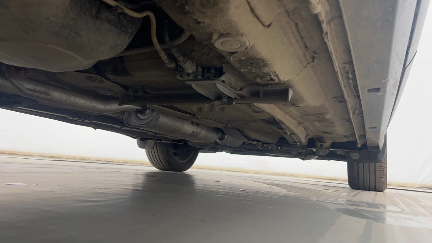 Used 2022 Volkswagen Taigun GT Plus 1.5 TSI DSG Petrol Automatic extra REAR RIGHT UNDERBODY VIEW