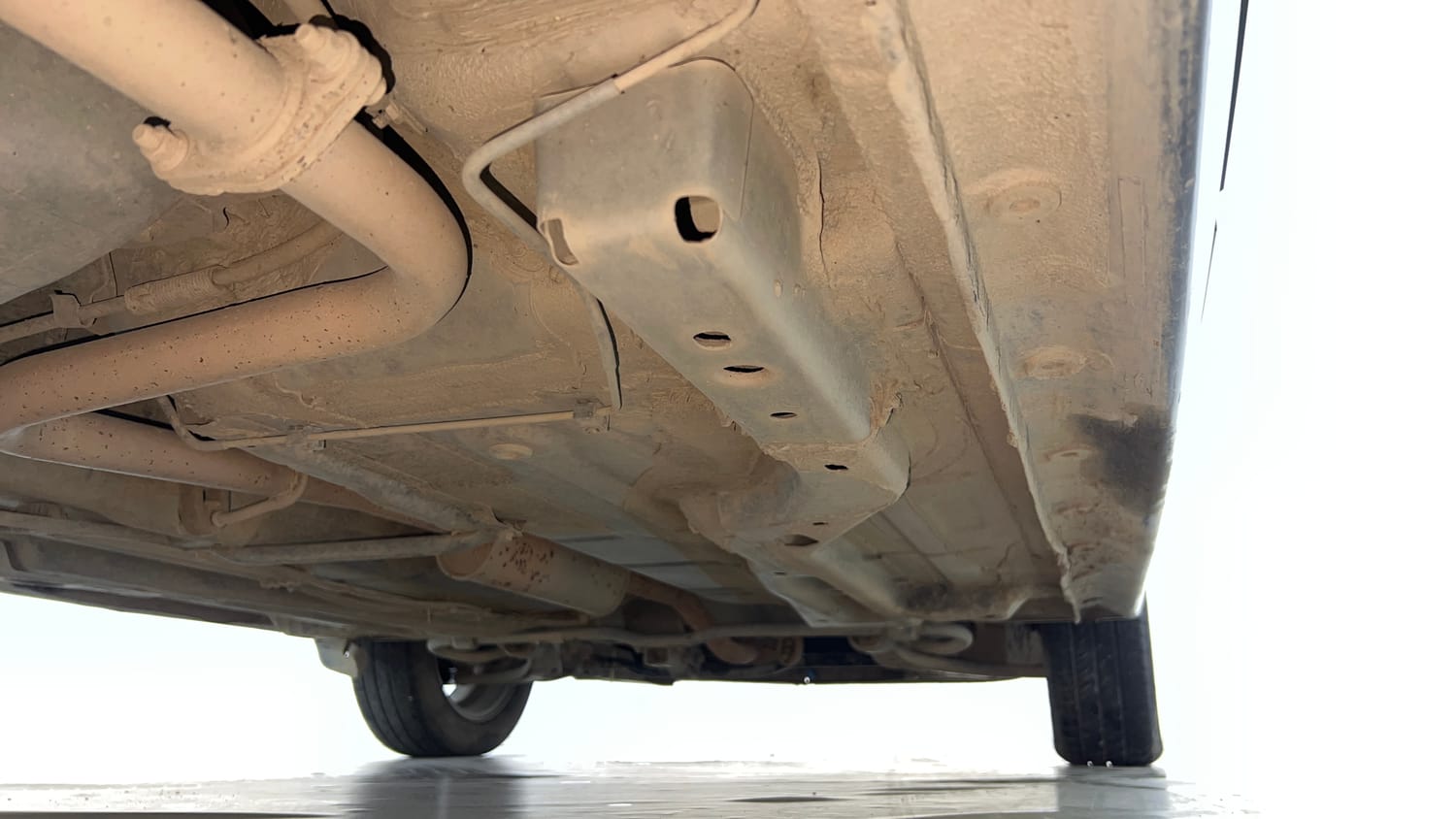 Used 2023 Tata Tigor XZ CNG Cng Manual extra REAR RIGHT UNDERBODY VIEW
