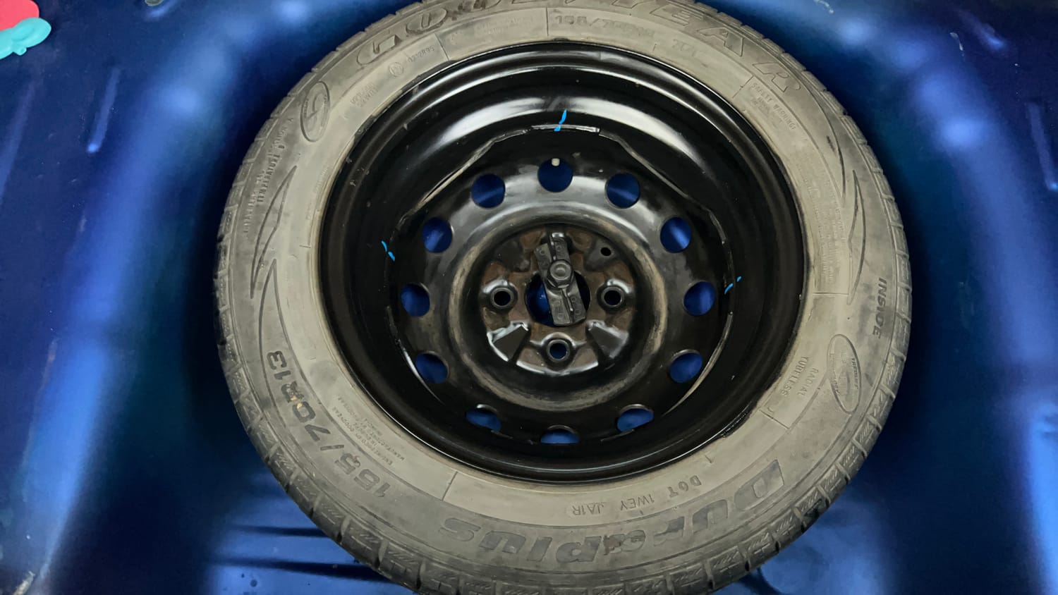 Used 2017 Hyundai Eon Magna + Petrol Manual tyres SPARE TYRE VIEW