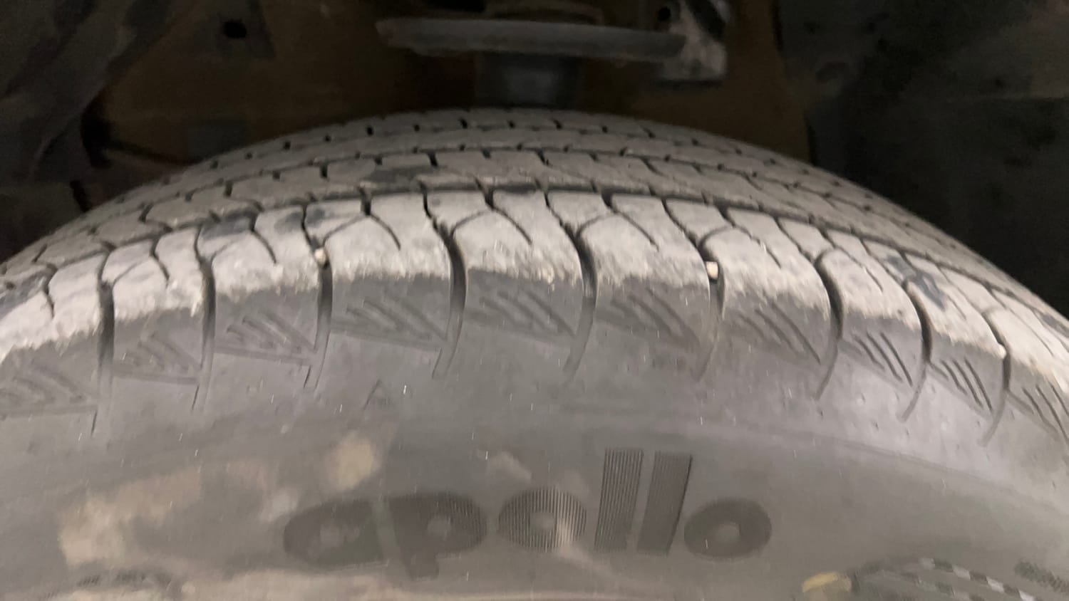 Used 2025 Maruti Suzuki Grand Vitara Delta Smart Hybrid Petrol Manual tyres LEFT FRONT TYRE TREAD VIEW