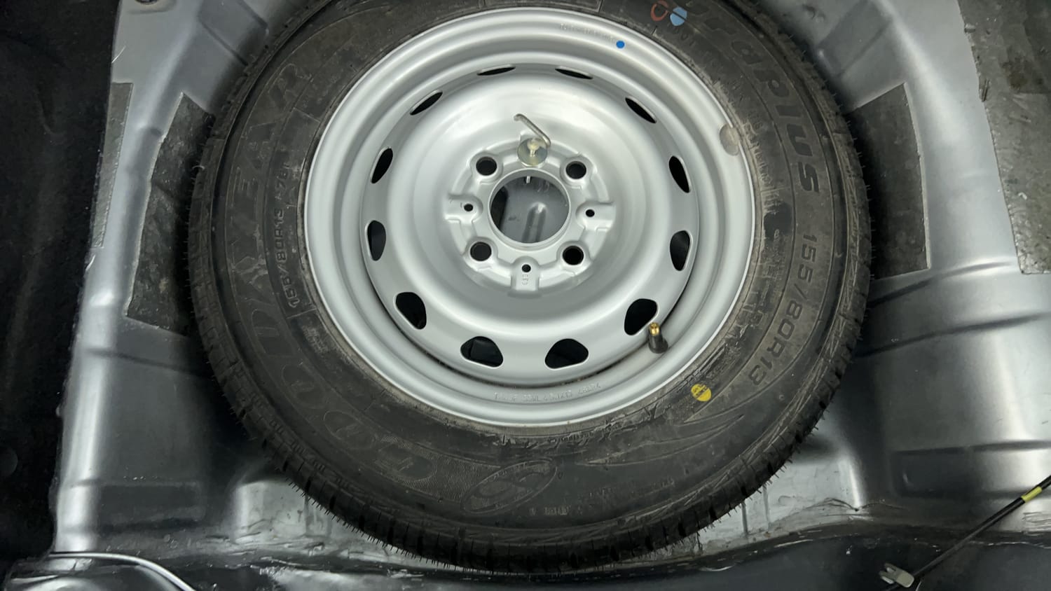 Used 2018 Tata Tiago Revotron XZA Petrol Automatic tyres SPARE TYRE VIEW