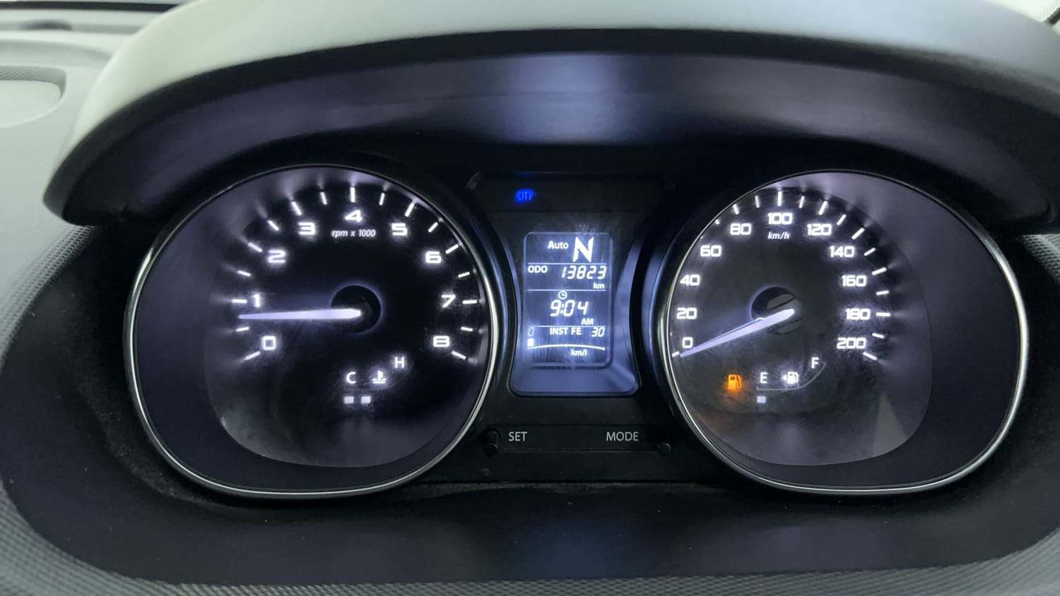 Used 2018 Tata Tiago Revotron XZA Petrol Automatic interior CLUSTERMETER VIEW