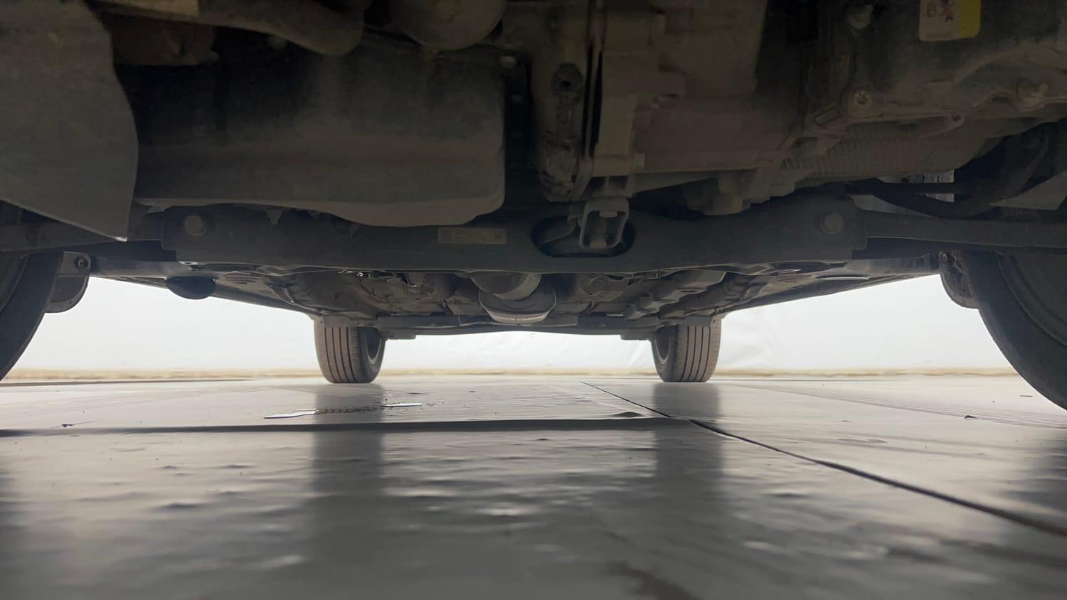 Used 2022 Volkswagen Taigun GT Plus 1.5 TSI DSG Petrol Automatic extra FRONT LEFT UNDERBODY VIEW