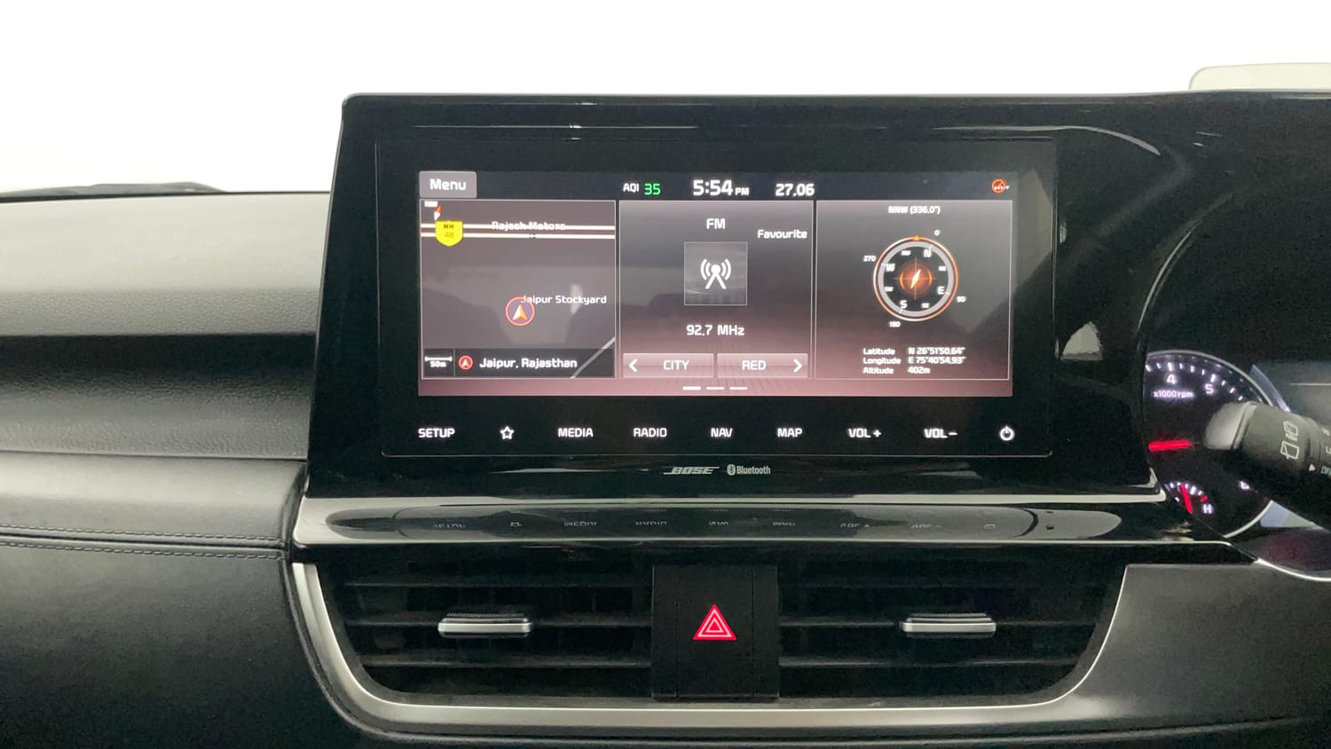Used 2023 Kia Seltos GTX Plus 1.4 DCT Petrol Automatic interior MUSIC SYSTEM & AC CONTROL VIEW