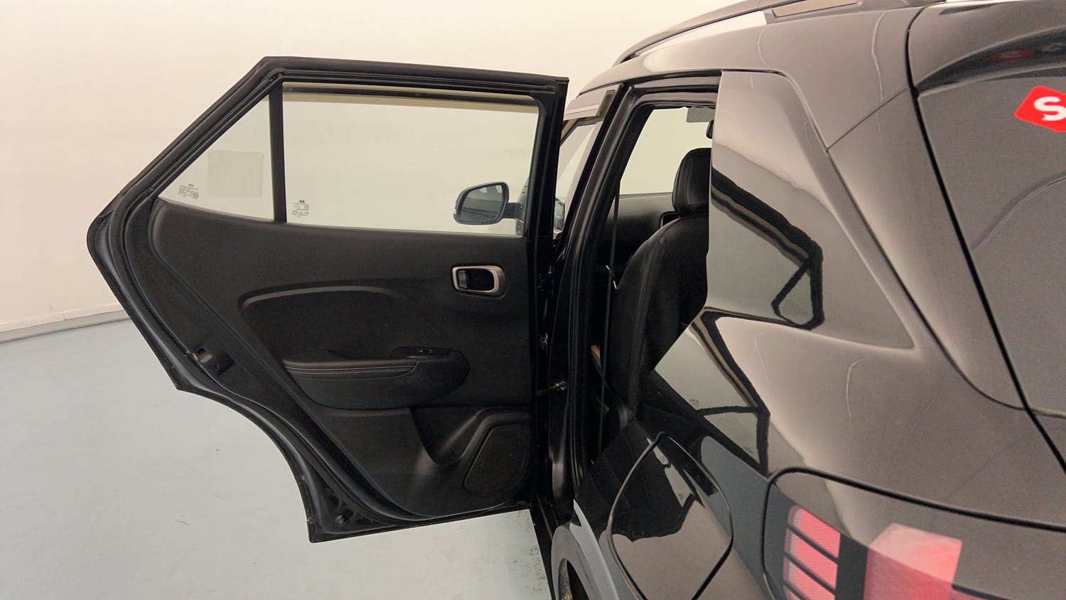 Used 2023 Hyundai Venue SX 1.2 MT Knight Edition Petrol Manual interior LEFT REAR DOOR OPEN VIEW