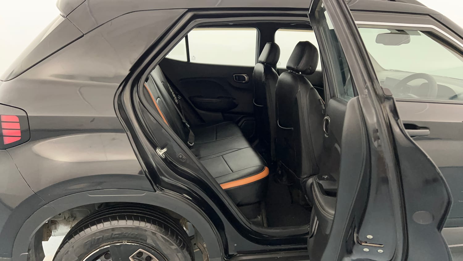 Used 2023 Hyundai Venue SX 1.2 MT Knight Edition Petrol Manual interior RIGHT SIDE REAR DOOR CABIN VIEW