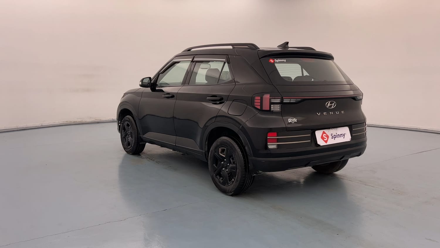 Used 2023 Hyundai Venue SX 1.2 MT Knight Edition Petrol Manual exterior LEFT REAR CORNER VIEW
