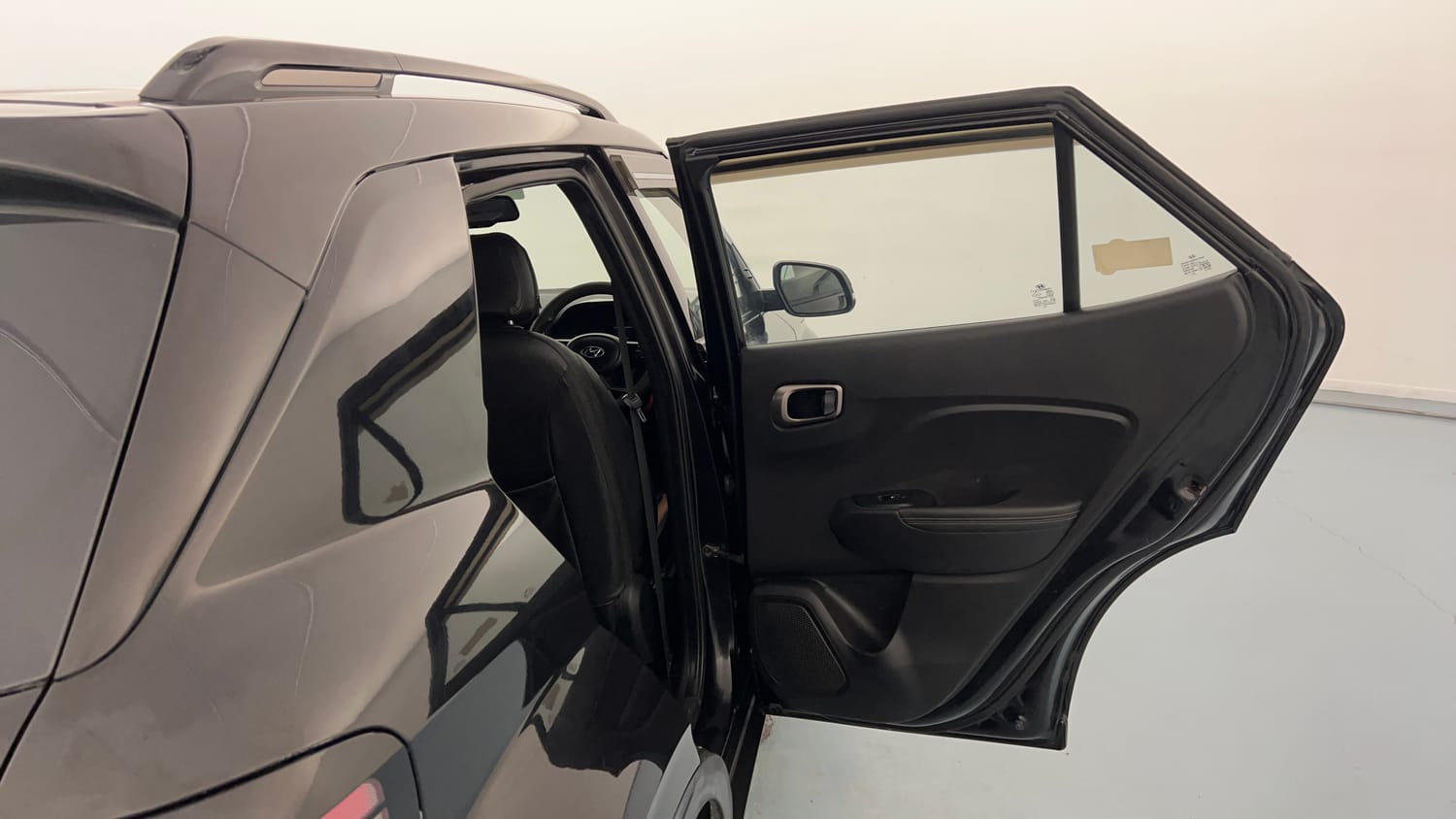Used 2023 Hyundai Venue SX 1.2 MT Knight Edition Petrol Manual interior RIGHT REAR DOOR OPEN VIEW
