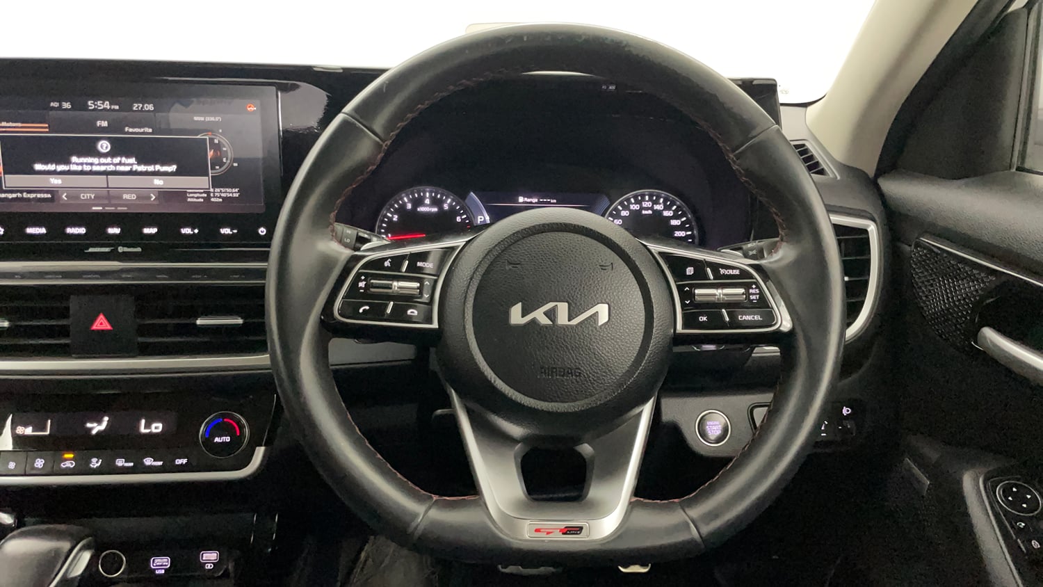 Used 2023 Kia Seltos GTX Plus 1.4 DCT Petrol Automatic interior STEERING VIEW