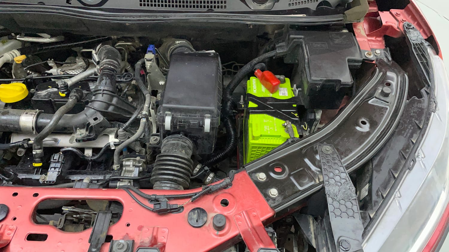 Used 2022 Nissan Magnite XV Turbo Petrol Manual engine ENGINE LEFT SIDE VIEW