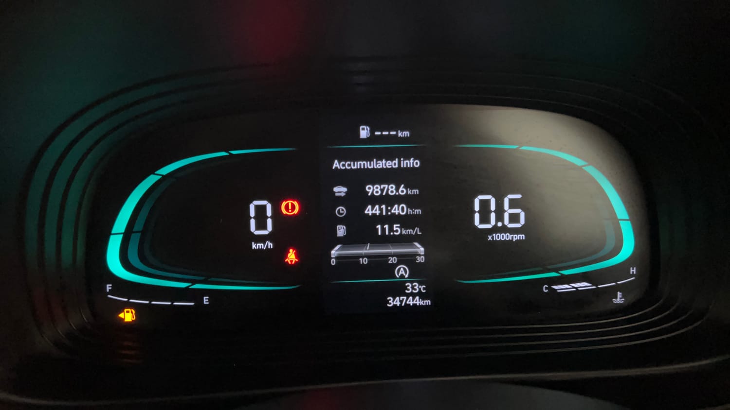 Used 2023 Hyundai Venue SX 1.2 MT Knight Edition Petrol Manual interior CLUSTERMETER VIEW