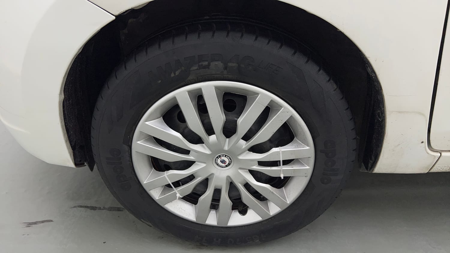Used 2017 Maruti Suzuki Celerio VXI  CNG (Outside Fitted) Cng Manual tyres LEFT FRONT TYRE RIM VIEW