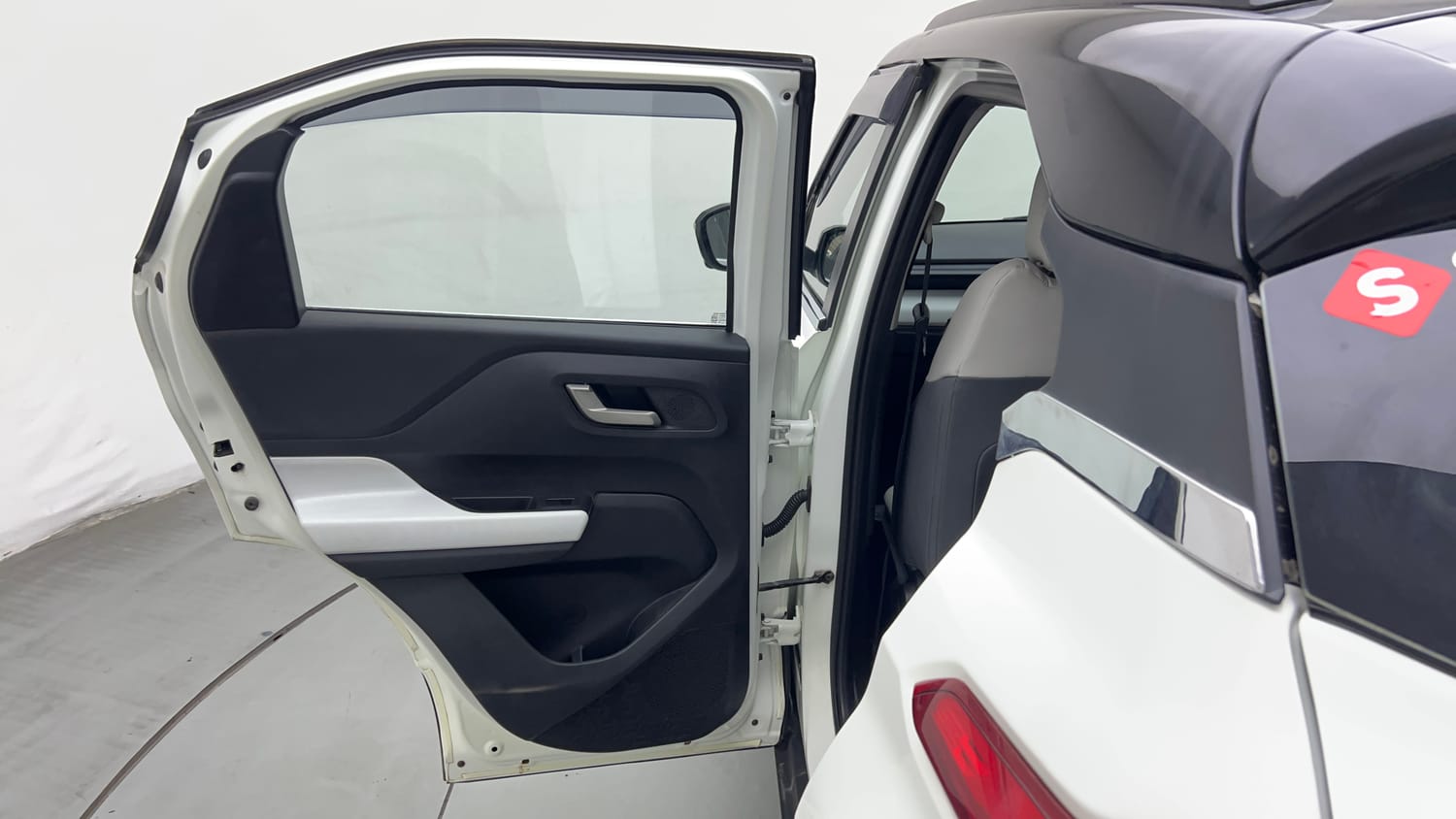 Used 2024 Tata Punch EV Empowered Plus S 3.3 Electric Automatic interior LEFT REAR DOOR OPEN VIEW