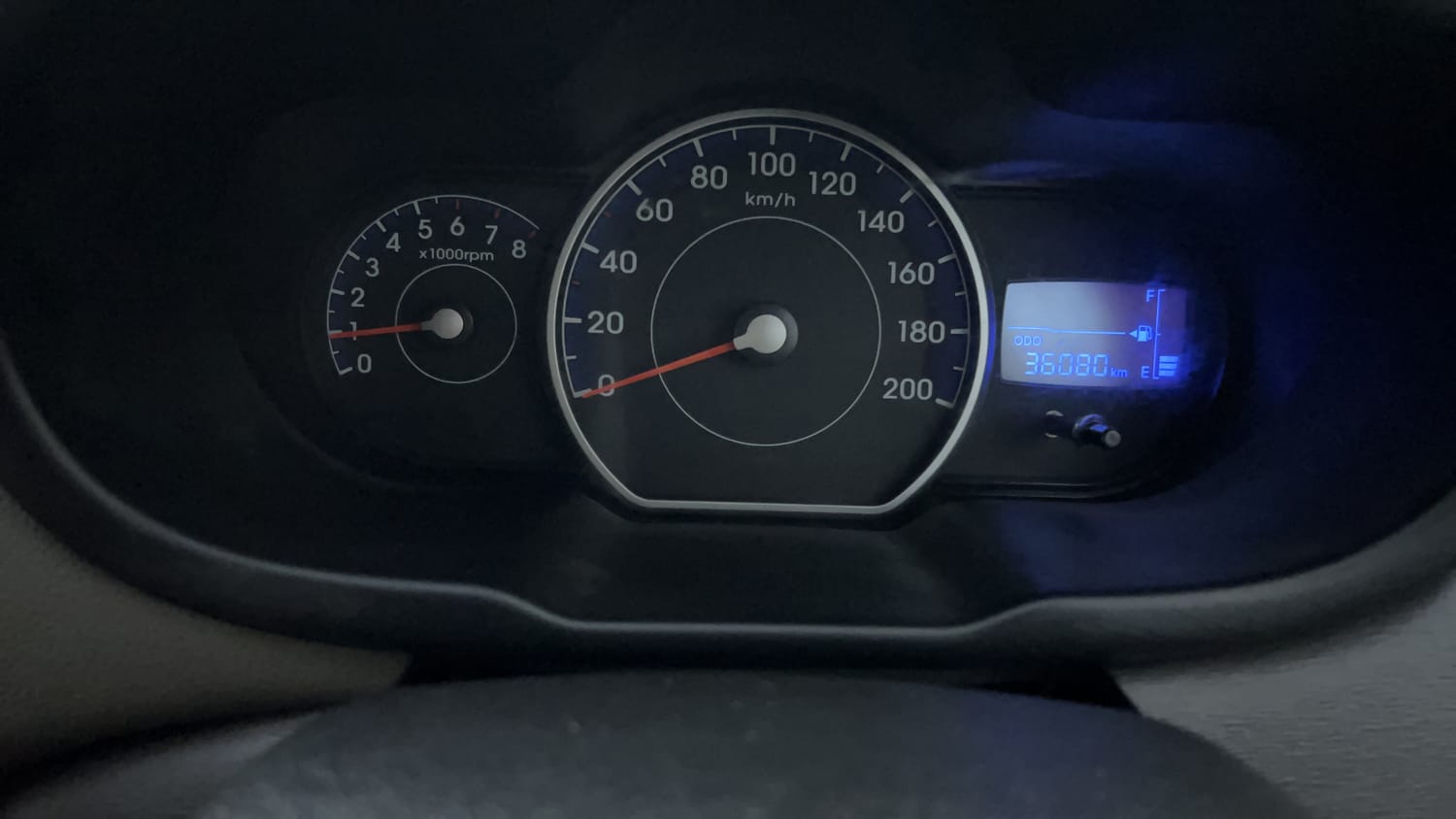Used 2013 Hyundai i10 Era 1.1 iRDE2 Petrol Manual interior CLUSTERMETER VIEW