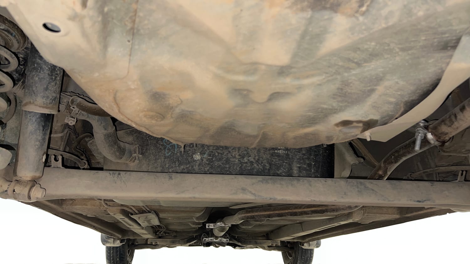 Used 2013 Hyundai i10 Era 1.1 iRDE2 Petrol Manual extra REAR UNDERBODY VIEW (TAKEN FROM REAR)