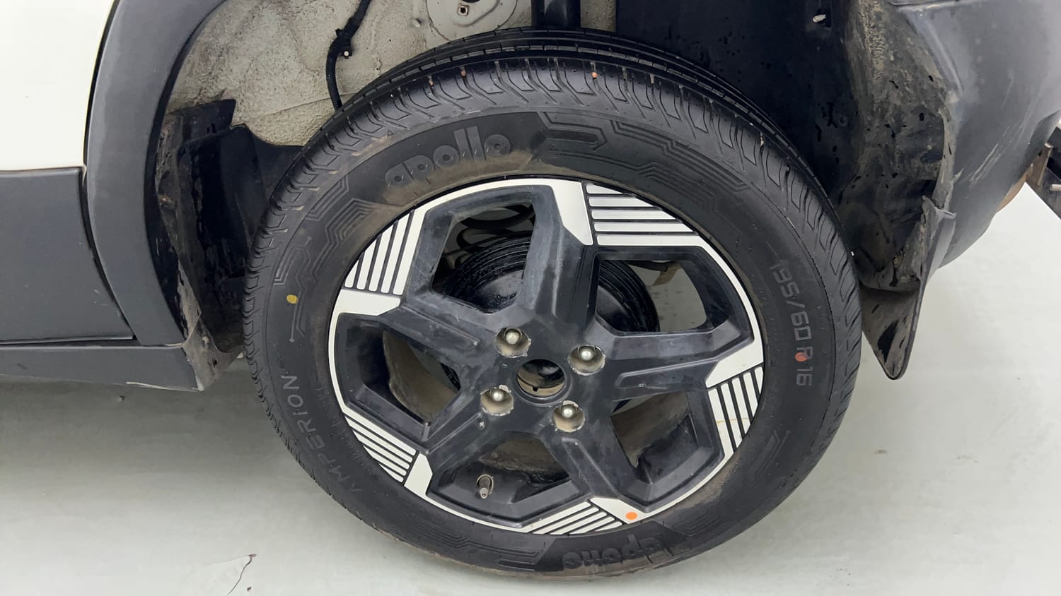 Used 2024 Tata Punch EV Empowered Plus S 3.3 Electric Automatic tyres LEFT REAR TYRE RIM VIEW