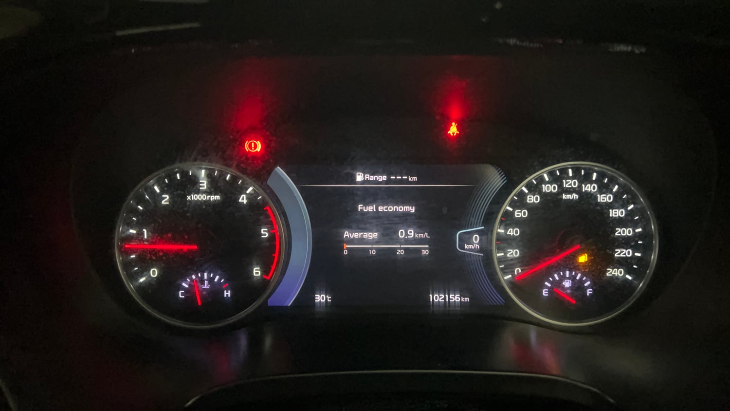 Used 2019 Kia Seltos HTX Plus 1.5 Diesel Diesel Manual interior CLUSTERMETER VIEW