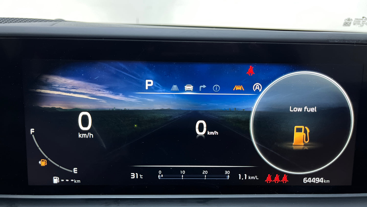 Used 2024 Kia Seltos GTX Plus 1.5 Turbo Petrol DCT Petrol Automatic interior CLUSTERMETER VIEW