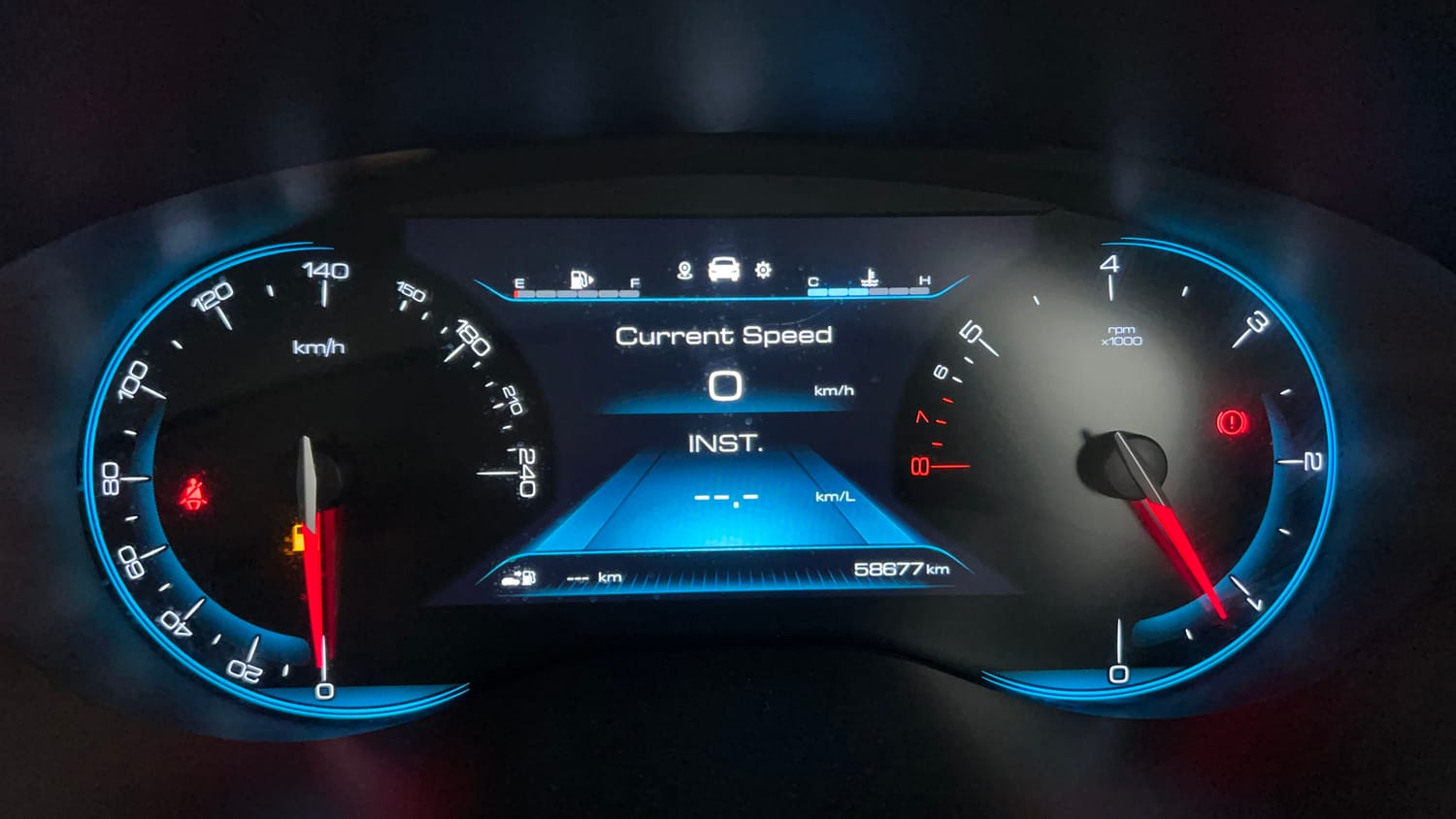 Used 2021 MG Motors Hector Sharp 2.0 Diesel Turbo MT Diesel Manual interior CLUSTERMETER VIEW