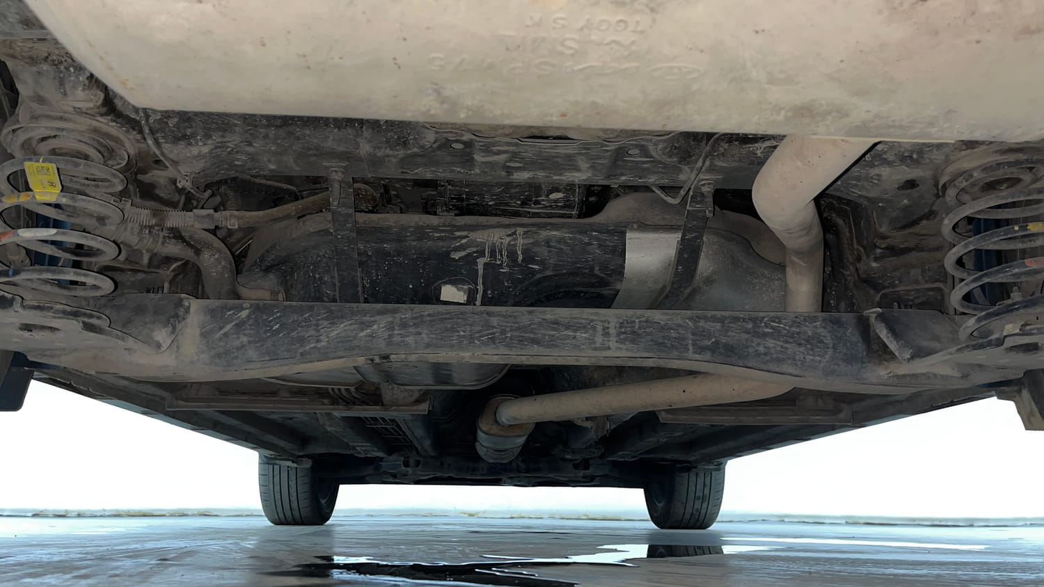 Used 2024 Kia Seltos GTX Plus 1.5 Turbo Petrol DCT Petrol Automatic extra REAR UNDERBODY VIEW (TAKEN FROM REAR)