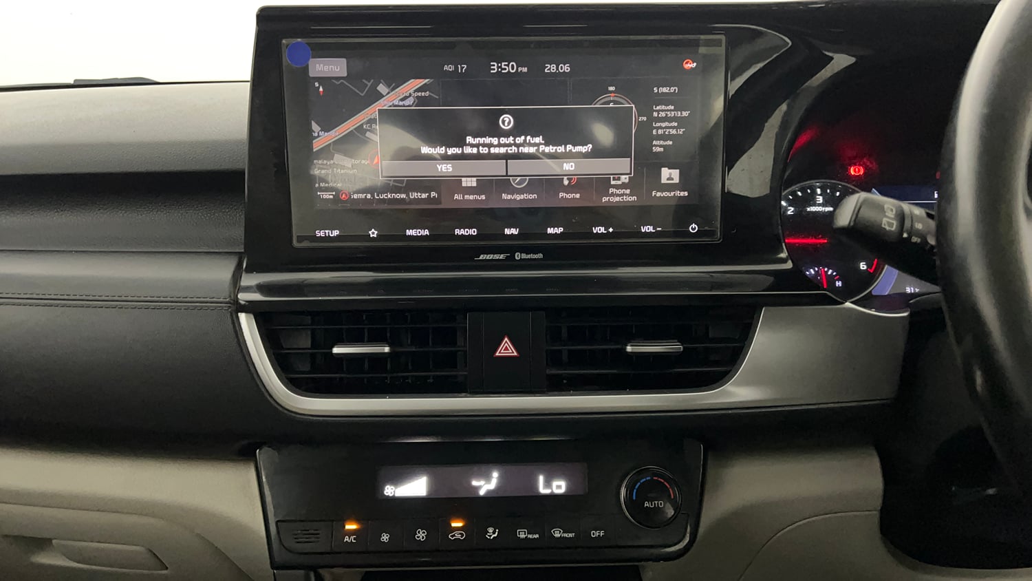 Used 2019 Kia Seltos HTX Plus 1.5 Diesel Diesel Manual interior MUSIC SYSTEM & AC CONTROL VIEW