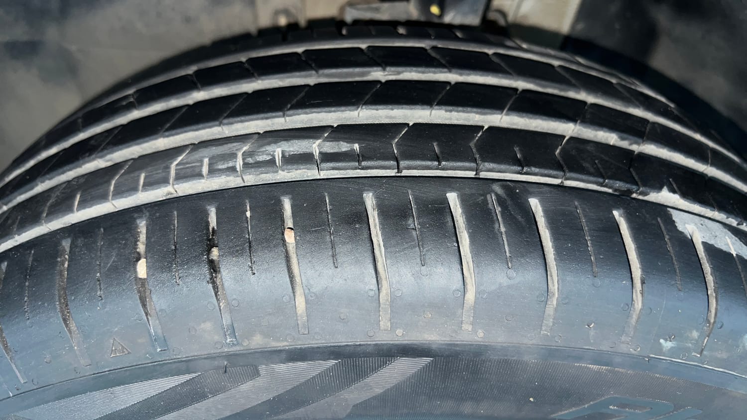 Used 2024 Tata Punch EV Empowered Plus S 3.3 Electric Automatic tyres LEFT FRONT TYRE TREAD VIEW