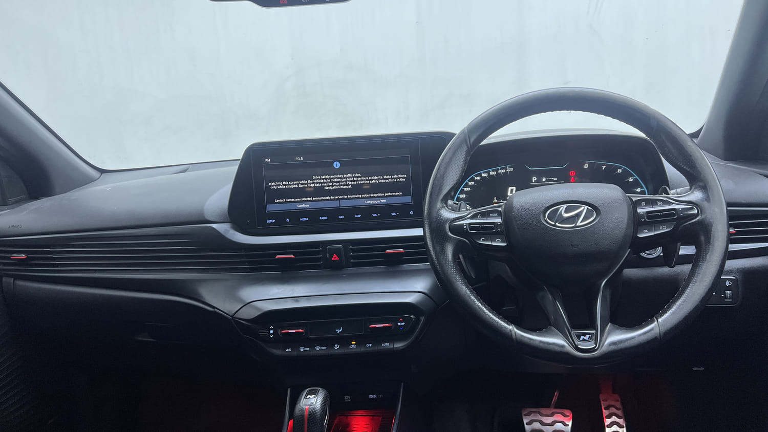 Used 2022 Hyundai i20 N Line N8 1.0 Turbo DCT Dual Tone Petrol Automatic interior DASHBOARD VIEW