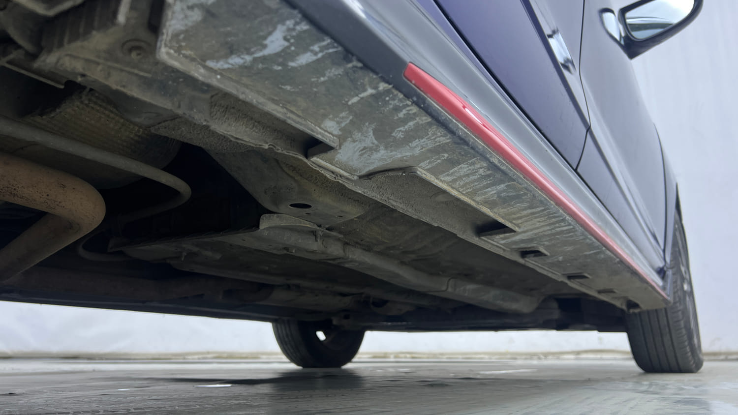 Used 2022 Hyundai i20 N Line N8 1.0 Turbo DCT Dual Tone Petrol Automatic extra REAR RIGHT UNDERBODY VIEW