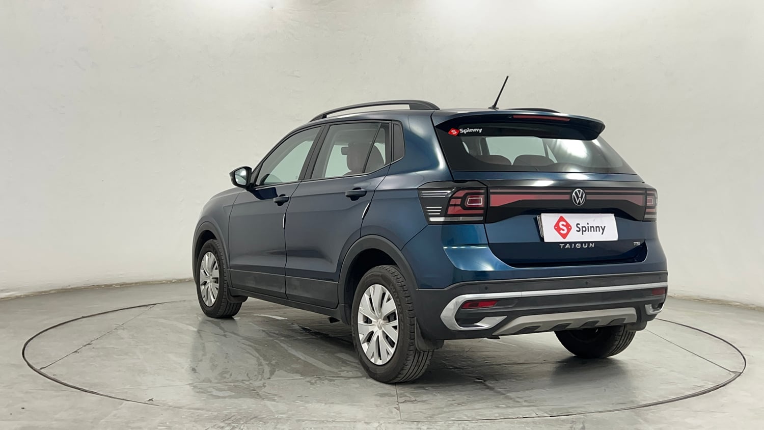Used 2024 Volkswagen Taigun Comfortline 1.0 TSI MT Petrol Manual exterior LEFT REAR CORNER VIEW