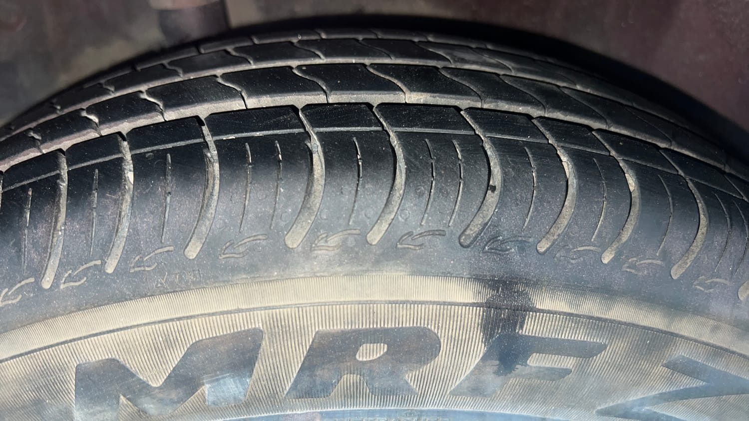 Used 2014 Honda Amaze 1.2 VX i-VTEC Petrol Manual tyres RIGHT REAR TYRE TREAD VIEW