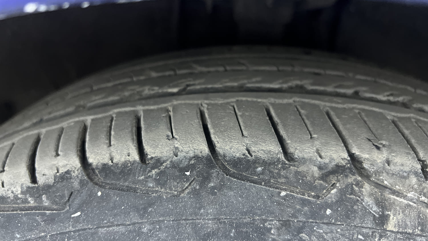 Used 2022 Hyundai i20 N Line N8 1.0 Turbo DCT Dual Tone Petrol Automatic tyres RIGHT FRONT TYRE TREAD VIEW