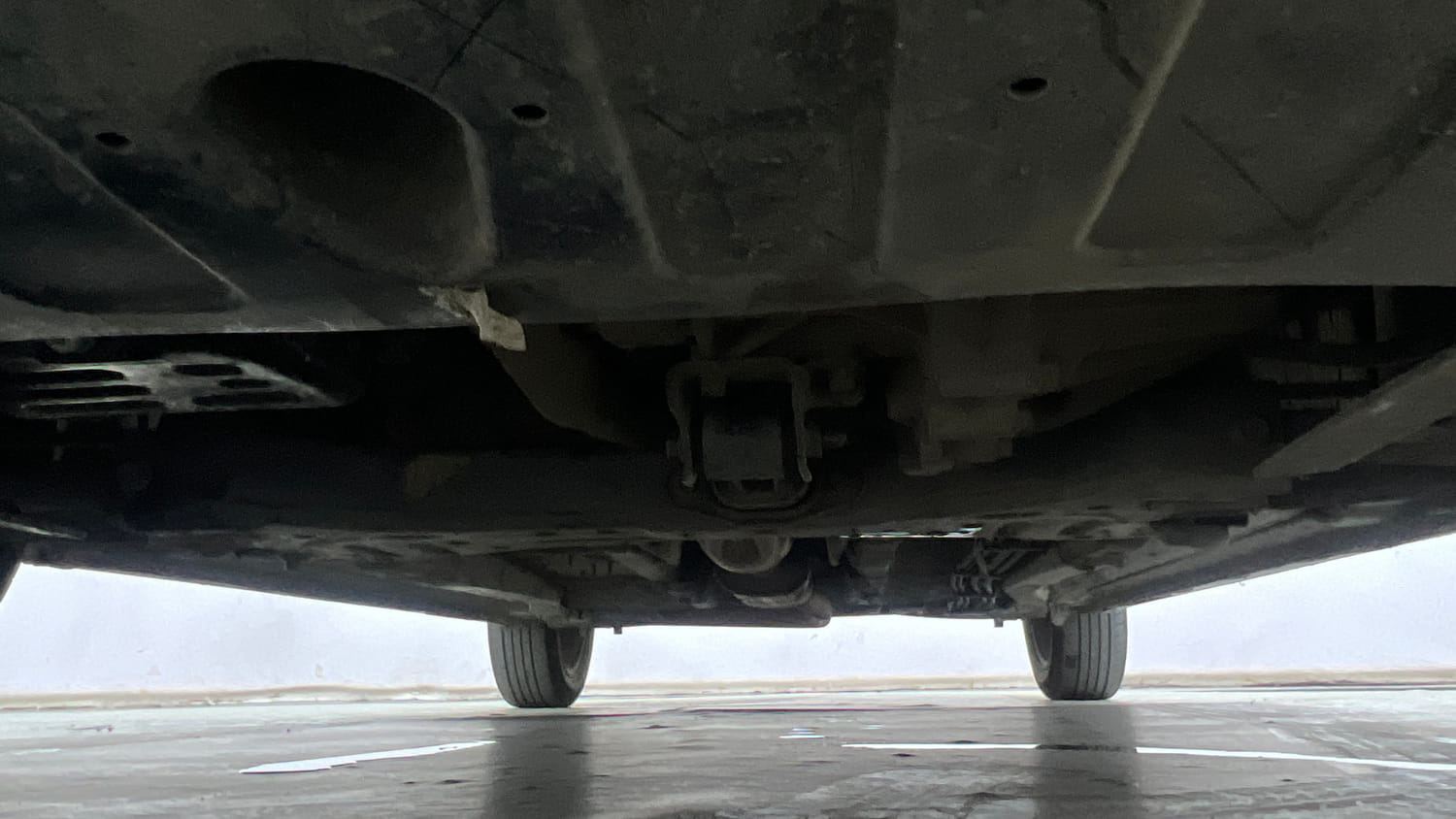 Used 2022 Hyundai i20 N Line N8 1.0 Turbo DCT Dual Tone Petrol Automatic extra FRONT LEFT UNDERBODY VIEW