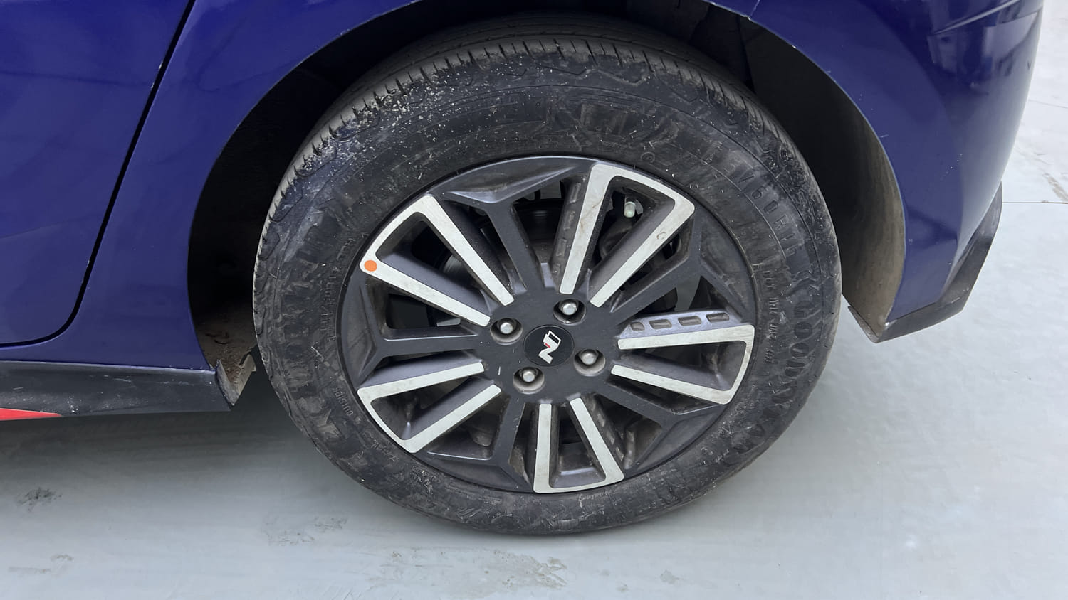 Used 2022 Hyundai i20 N Line N8 1.0 Turbo DCT Dual Tone Petrol Automatic tyres LEFT REAR TYRE RIM VIEW