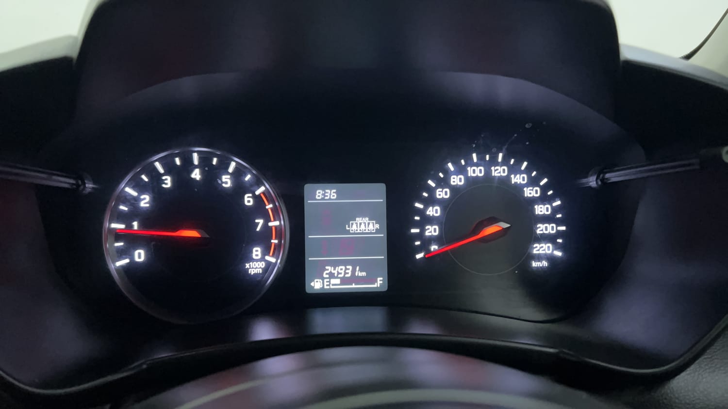 Used 2024 Maruti Suzuki Swift VXi (O) Petrol Manual interior CLUSTERMETER VIEW