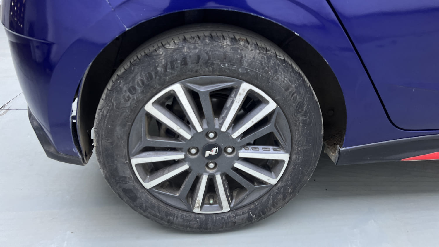 Used 2022 Hyundai i20 N Line N8 1.0 Turbo DCT Dual Tone Petrol Automatic tyres RIGHT REAR TYRE RIM VIEW