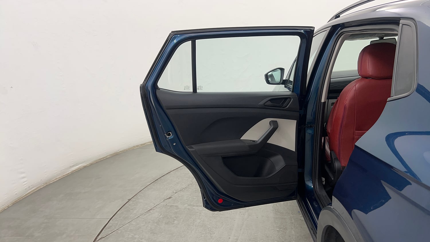 Used 2024 Volkswagen Taigun Comfortline 1.0 TSI MT Petrol Manual interior LEFT REAR DOOR OPEN VIEW
