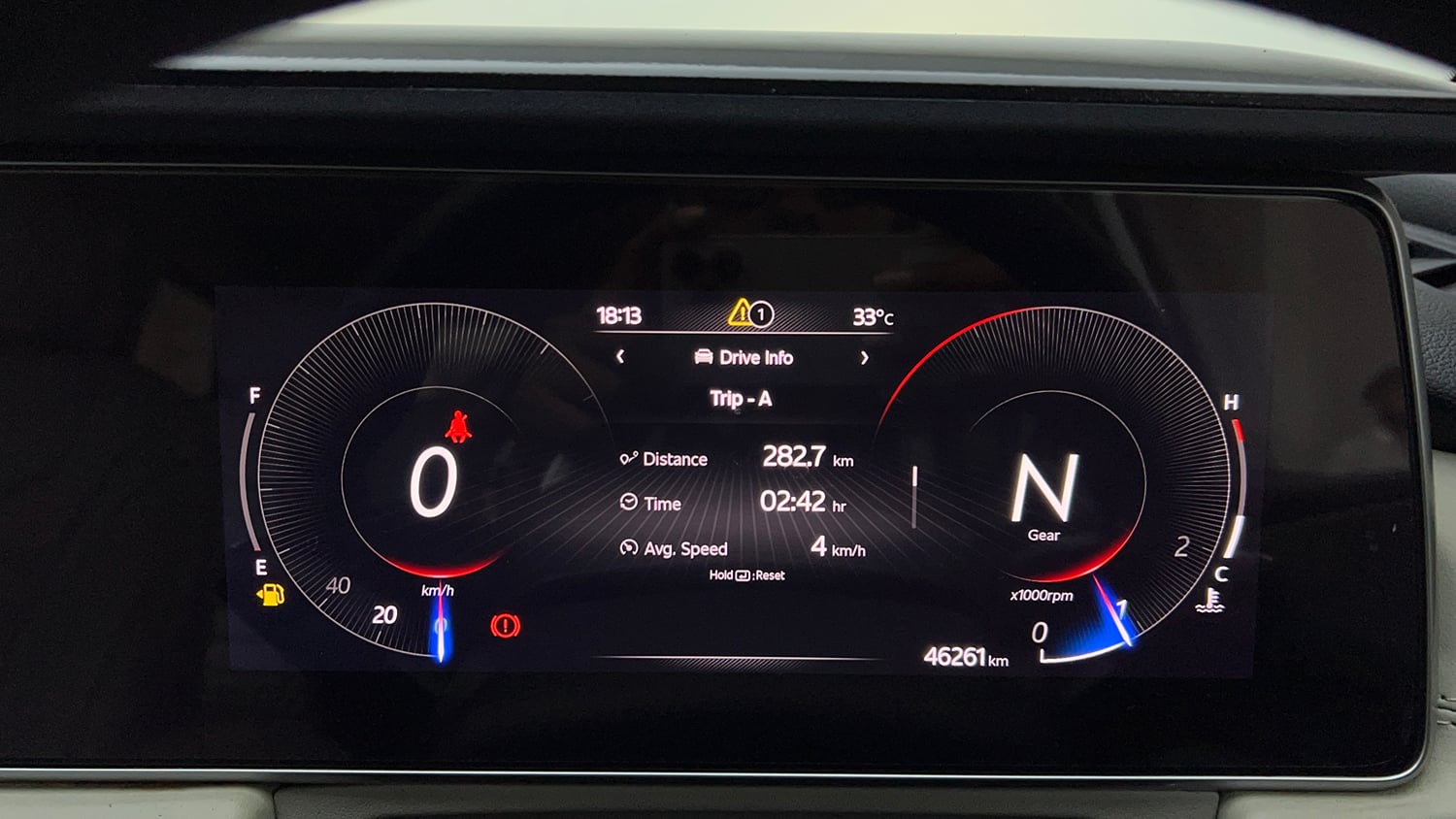 Used 2022 Mahindra XUV700 AX 5 Petrol MT 5 STR Petrol Manual interior CLUSTERMETER VIEW