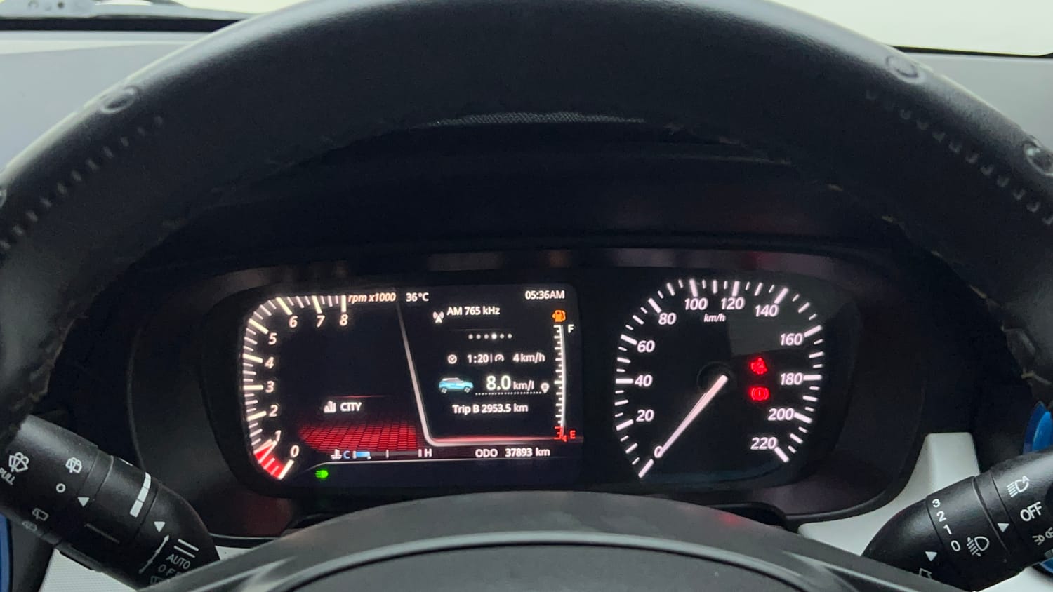Used 2022 Tata Punch Creative Dual Tone Petrol Manual interior CLUSTERMETER VIEW