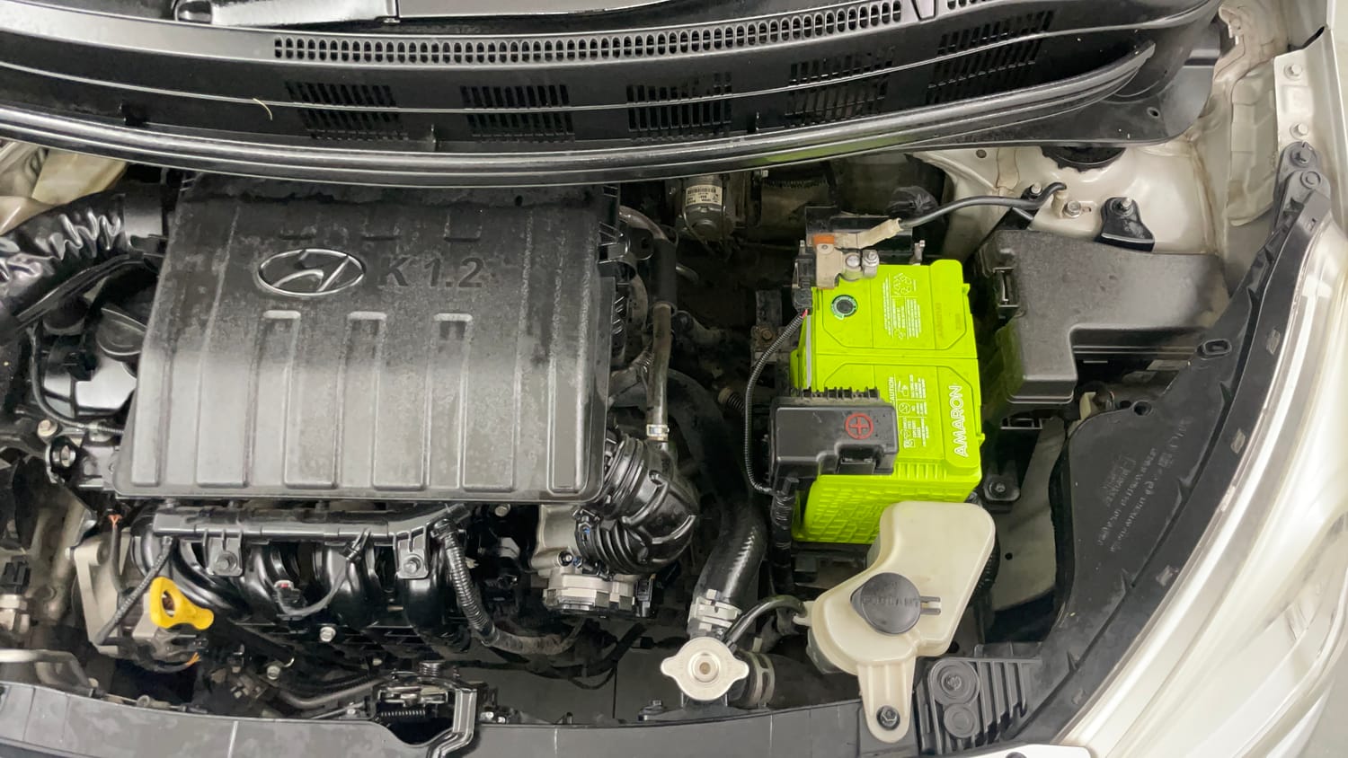 Used 2018 Hyundai Grand i10 Sportz 1.2 Kappa VTVT Petrol Manual engine ENGINE LEFT SIDE VIEW
