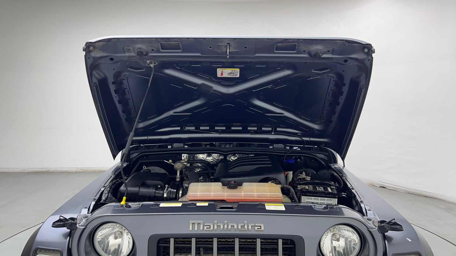 Used 2022 mahindra Thar LX Hard Top Petrol AT 4WD Petrol Automatic engine ENGINE & BONNET OPEN FRONT VIEW