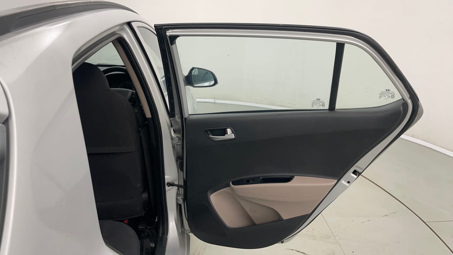 Used 2018 Hyundai Grand i10 Sportz 1.2 Kappa VTVT Petrol Manual interior RIGHT REAR DOOR OPEN VIEW